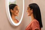 HANSGROHE Spiegel Xarita Lite S – runder LED-Wandspiegel 700 mm mit TouchlessSensor und AntiFog