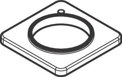 Hansgrohe Rosette 2-Loch Wanne Vernis Shape chrom – Ersatzteil für Badewannenarmaturen