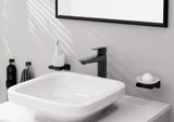 HANSGROHE AddStoris Glashalter Wandmontage Chrom – Mattglas Zahnputzbecher-Halter mit verdeckter Befestigung