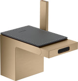 AXOR MYEDITION Einhebel-Bidetmischer ohne Platte polished gold optic mit Push-Open Ablaufgarnitur