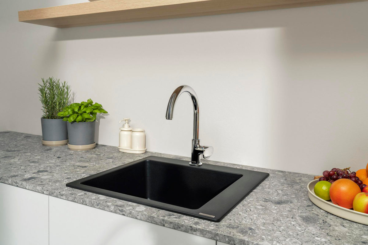 HANSGROHE HG EHM-Spültischmischer VERNIS Blend 260 M35, 1jet chrom – ComfortZone 210, schwenkbar