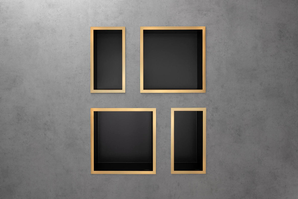 HANSGROHE XtraStoris Individual Wandnische 300x150x100 mm brushed bronze Designrahmen