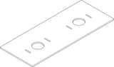 HANSGROHE Xilesa E Konsole 1375 mm Eiche mit 2 Ausschnitten für Aufsatzwaschtische