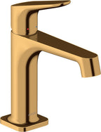 keine Angabe / polished gold optic / Pop-up-Ventil mit vertikalem Hebel