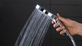 HANSGROHE Showerpipe RAINDANCE SELECT E 300 3jet ST DN 15 chrom – Duschsystem mit Thermostat ShowerTablet Select 300
