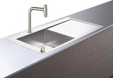 HANSGROHE Spülencombi C71 450 mm mit Abtropffläche und Einhebel-Küchenmischer, chrom