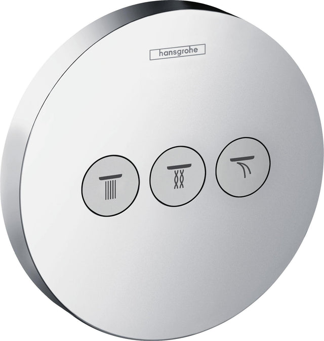 HANSGROHE ShowerSelect S Unterputz-Ventil für 3 Verbraucher – Chrom, gleichzeitige Nutzung