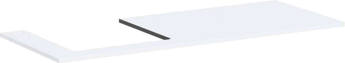 HANSGROHE Xilesa E Konsole 1375 mm Eiche mit Ausschnitt links für Aufsatzwaschtisch