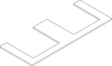 HANSGROHE Konsole Xilesa E 1375x550 mm mit 2 Ausschnitten für Aufsatzwaschtische in Eiche