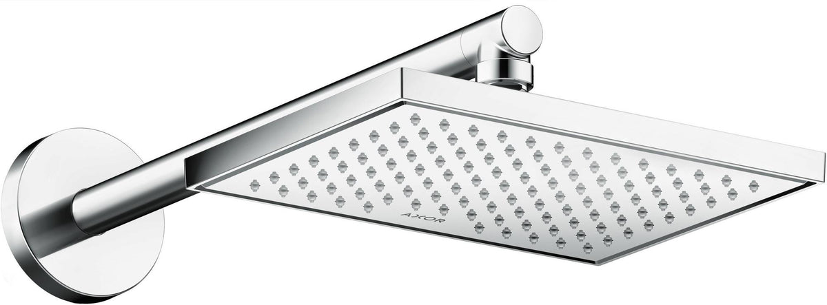 AXOR ShowerSolutions Brausearm 390 mm Chrom – Wandmontage mit Rosette