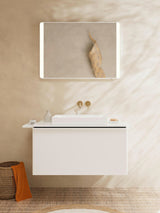 HANSGROHE Xelu Q Waschtischunterschrank 980 mm weiß hochglanz mit SoftClose und Inneneinteilung