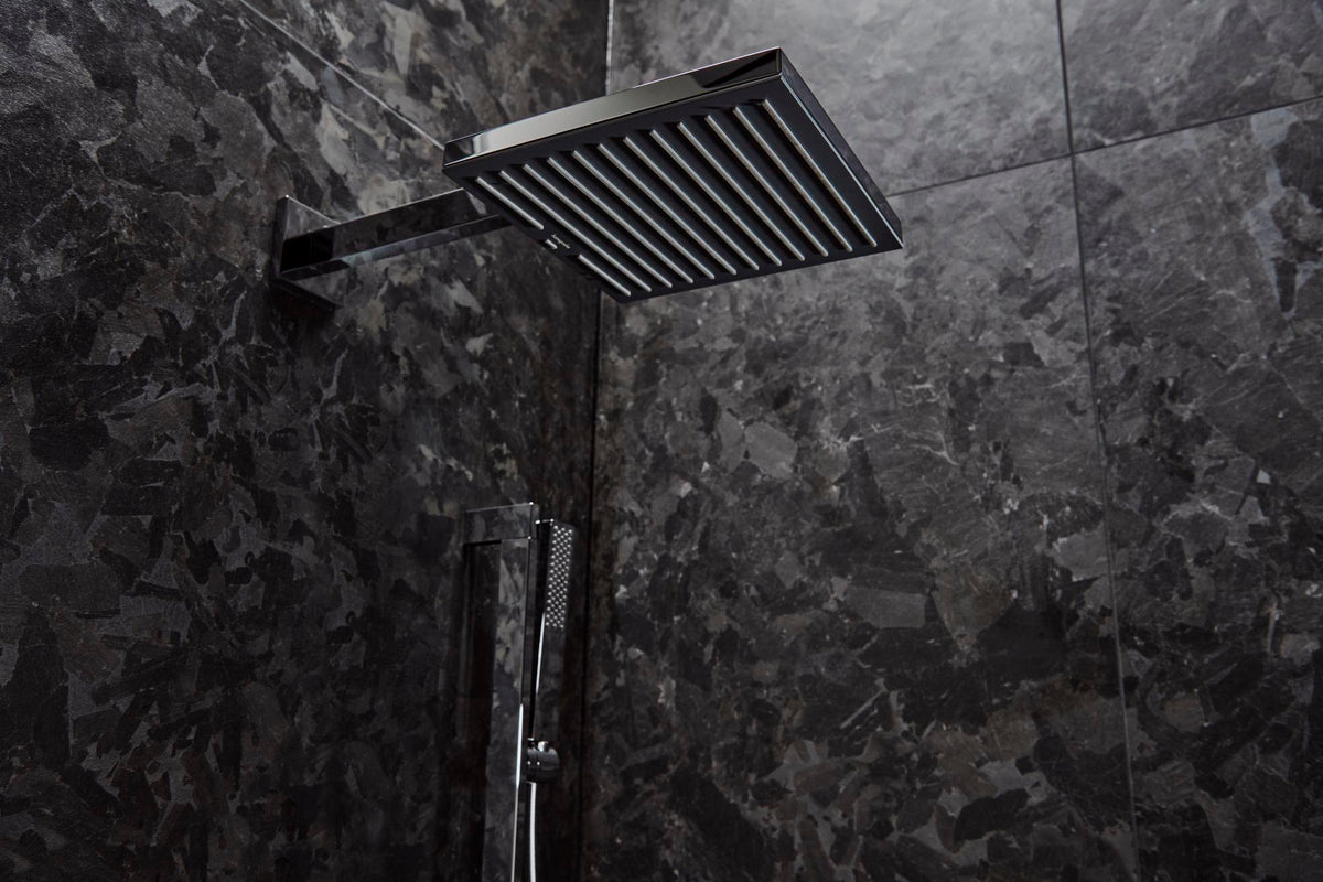 HANSGROHE Brausearm E 390 mm Chrom – Wandmontage mit Rosette