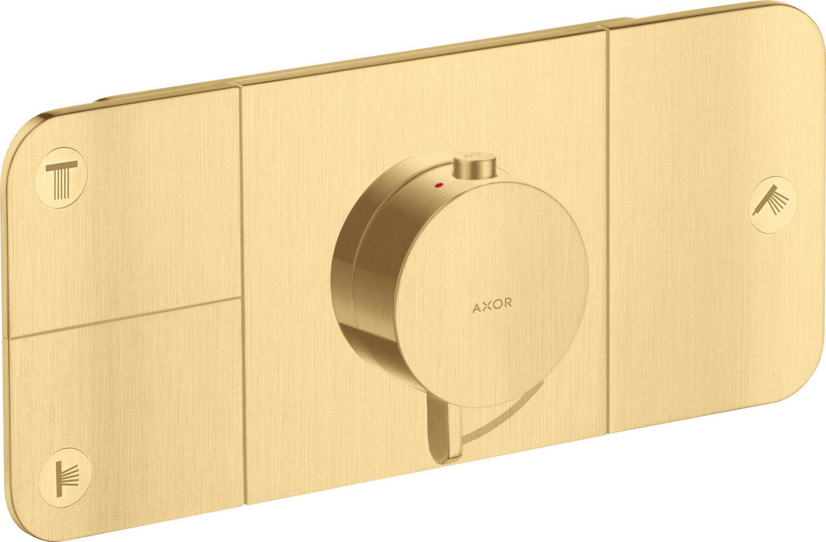 AXOR One Thermostatmodul für 3 Verbraucher – Chrom, Select-Tasten, Eco-Funktion
