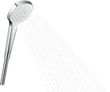 HANSGROHE Handbrause Croma Select E Vario 110 mm weiß/chrom – 3 Strahlarten mit Select-Taste