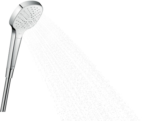 HANSGROHE Handbrause Croma Select E Vario 110 mm weiß/chrom – 3 Strahlarten mit Select-Taste