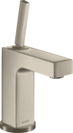keine Angabe / brushed nickel / Pop-up-Ventil mit vertikalem Hebel