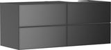 HANSGROHE Xevolos E Waschtischunterschrank 1370 mm mattweiß Eiche dunkel grifflos