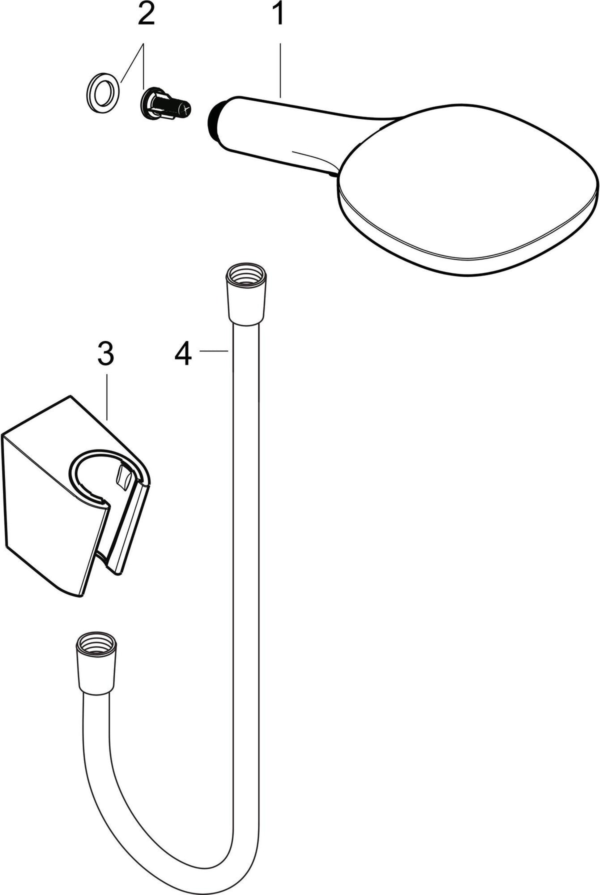 HANSGROHE Raindance Select E 120 Brauseset mit Porter Brausehalter & 1600mm Schlauch, Chrom