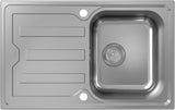 HANSGROHE Einbauspüle S440 A342 79 Edelstahl mit Abtropffläche und automatischer Ablaufgarnitur