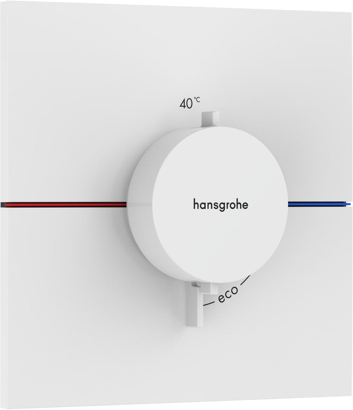 HANSGROHE ShowerSelect Comfort E Thermostat Fertigmontageset – Chrom, 1 Verbraucher, thermische Desinfektion
