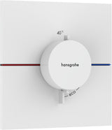 HANSGROHE ShowerSelect Comfort E Thermostat Fertigmontageset – Chrom, 1 Verbraucher, thermische Desinfektion