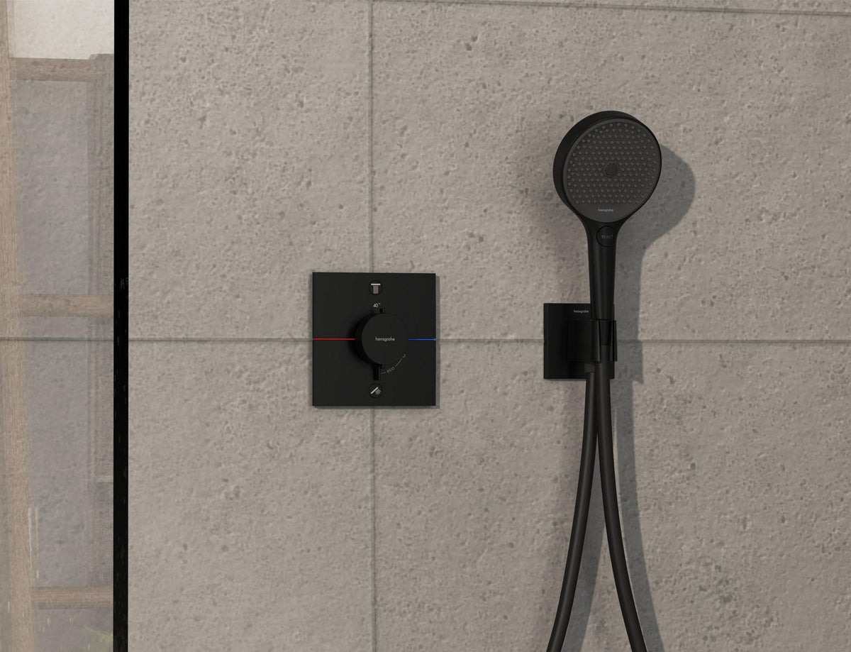 HANSGROHE ShowerSelect Comfort E Thermostat Fertigmontageset UP Chrom für 2 Verbraucher