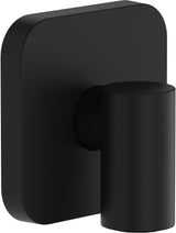 HANSGROHE Wandanschluss FixFit Fine Q mit Rückflussverhinderer – schwarz, 1/2 Zoll, 65 mm Rosette