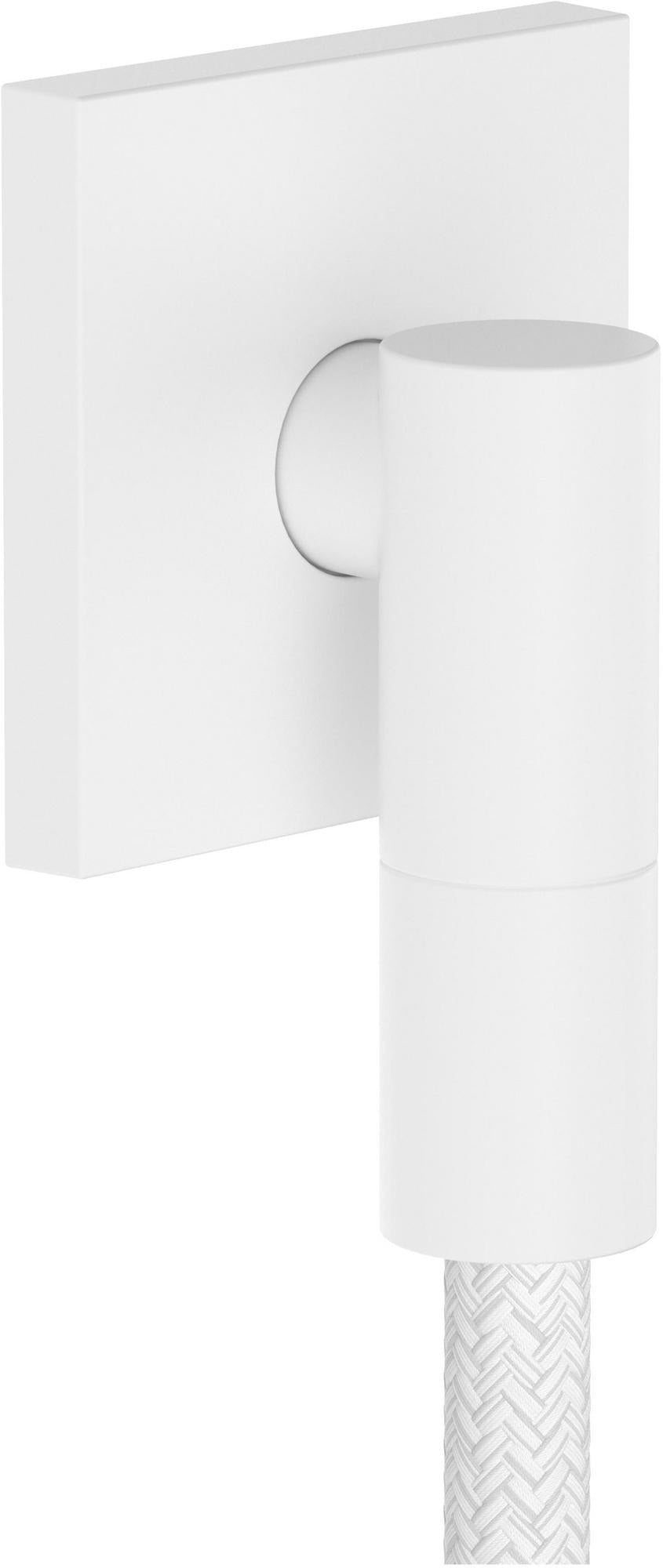 Hansgrohe Wandanschluss FixFit Fine E mit Rückflussverhinderer – 1/2 Zoll, schwarz, 65 mm Rosette