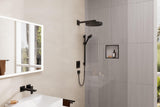 HANSGROHE Rainfinity 130 3jet Brauseset mit Unica S Puro 650mm Push Schieber, chrom