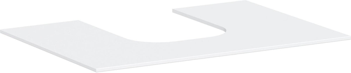 Hansgrohe Xevolos E Konsole 780x550mm mattweiß mit mittigem Ausschnitt für Aufsatzwaschtisch