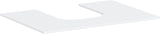Hansgrohe Xevolos E Konsole 780x550mm mattweiß mit mittigem Ausschnitt für Aufsatzwaschtisch