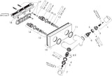 AXOR Starck Organic Brausethermostat DN15 Aufputz Chrom – Thermostatkartusche mit Sicherheitssperre