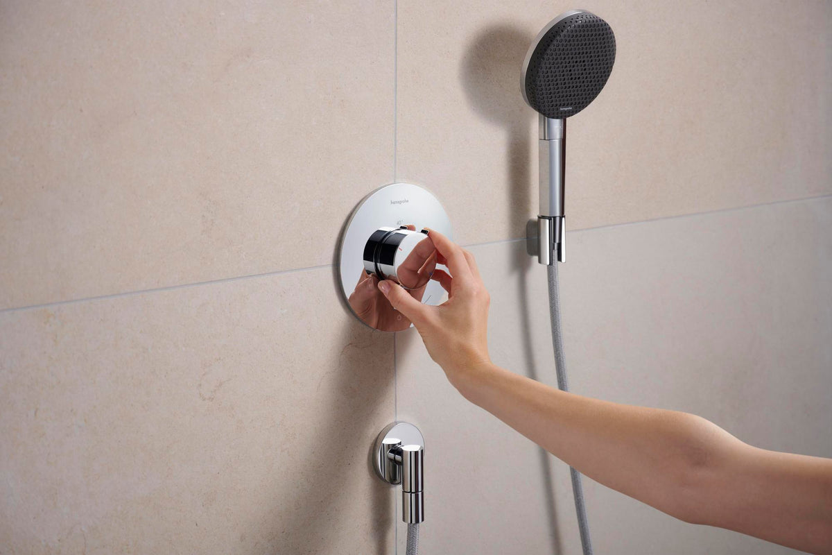 HANSGROHE Porter Fine Brausehalter – Wandhalterung aus Metall für konische Brauseschläuche
