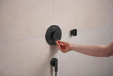 Hansgrohe FixFit Fine S Wandanschluss mit Rückflussverhinderer, 1/2 Zoll, schwarz