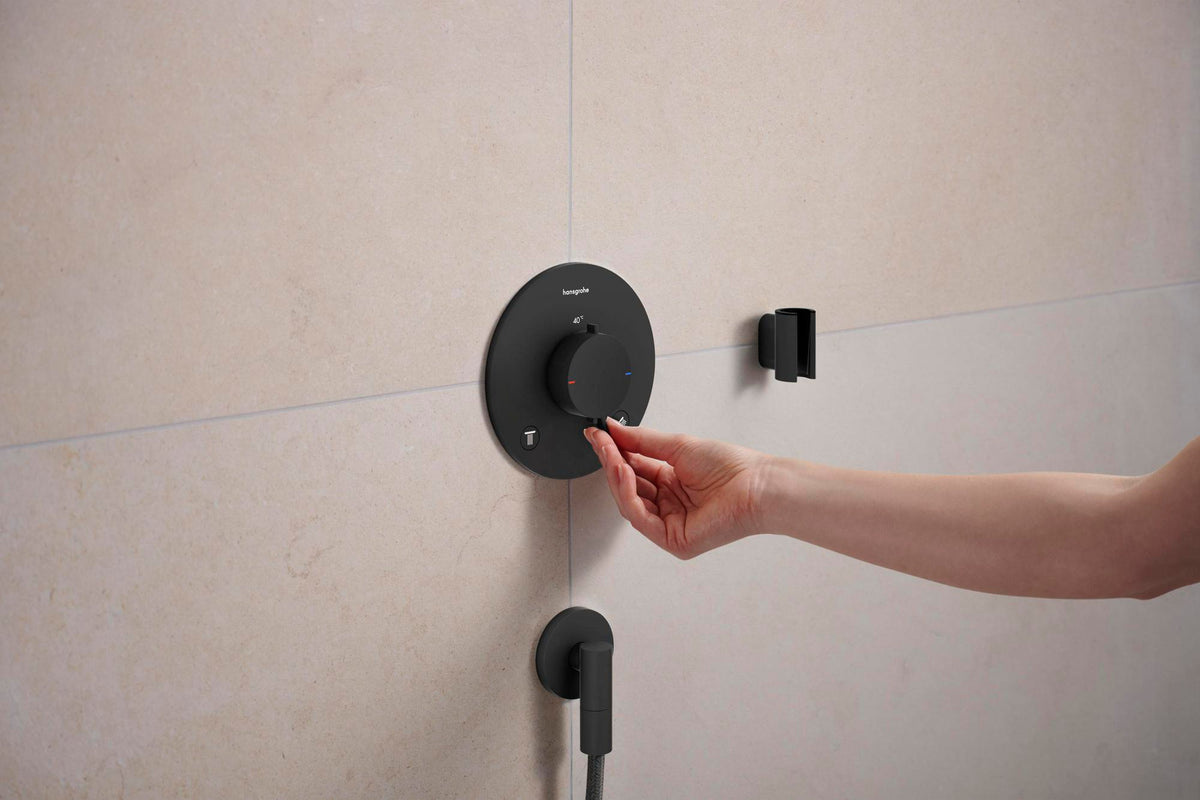 HANSGROHE Porter Fine Brausehalter – Wandhalterung aus Metall für konische Brauseschläuche