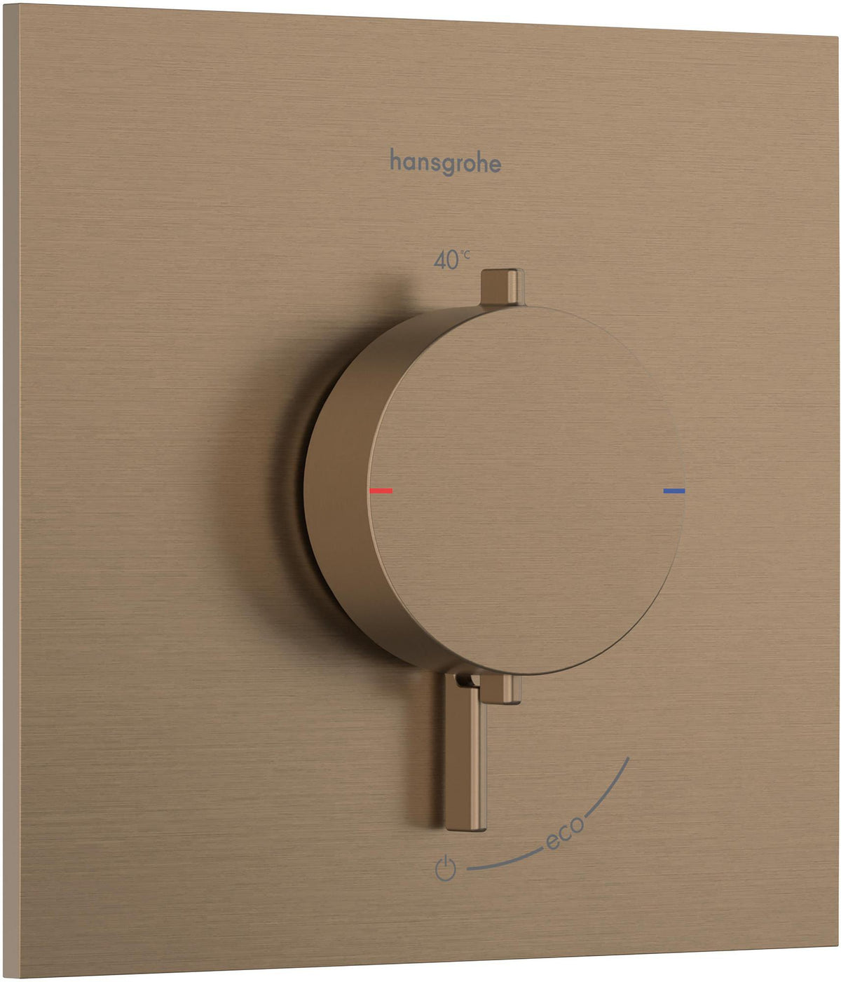 HANSGROHE Ecostat Comfort E Thermostat Unterputz Fertigset für 1 Verbraucher – Temperatur- und Volumensteuerung