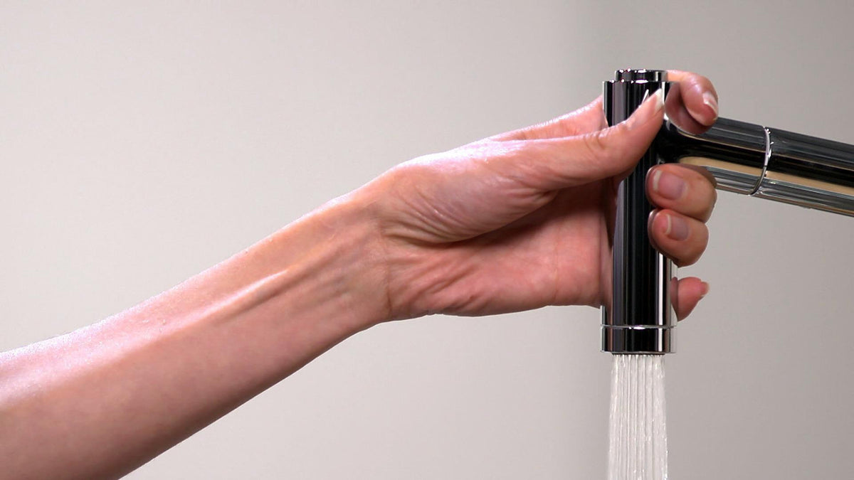 HANSGROHE Metris M71 Einhebel-Küchenmischer DN 15 mit Ausziehbrause, ComfortZone 320, Chrom