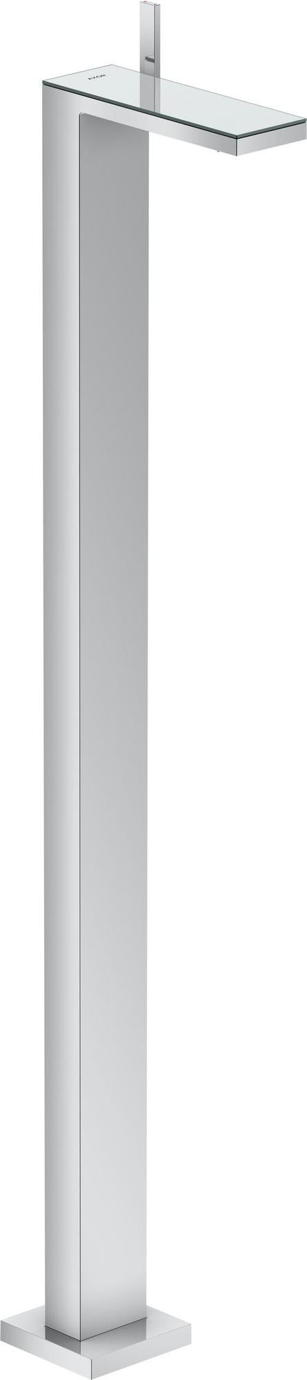 AXOR MyEdition Waschtischmischer zur Bodenmontage mit Sicherheitsglasplatte in Chrom