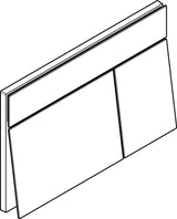 Hansgrohe iFrame Element E Betätigungsplatte mit 2-Mengen-Spülung, Metall, gebürstet
