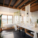 HANSGROHE Metropol Einhebel-Wannenmischer bodenstehend DN15 Chrom mit Stabhandbrause