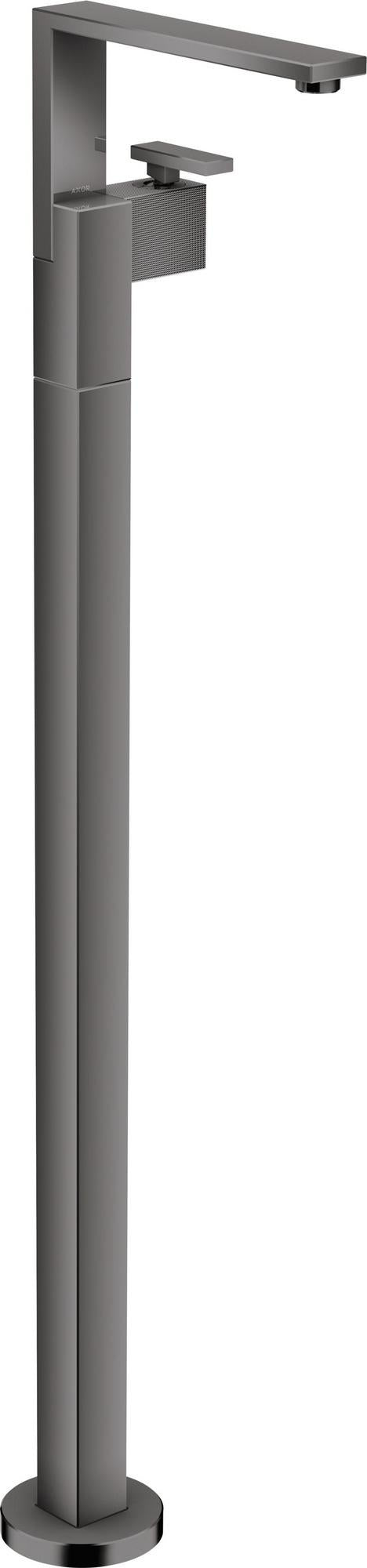 AXOR Edge Waschtischmischer zur Bodenmontage mit Diamantschliff und Push-Open-Ablaufgarnitur