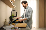 HANSGROHE Talis Select M54 PowderSpray Spültischmischer mattschwarz – ComfortZone 210, 3jet, Movaflex