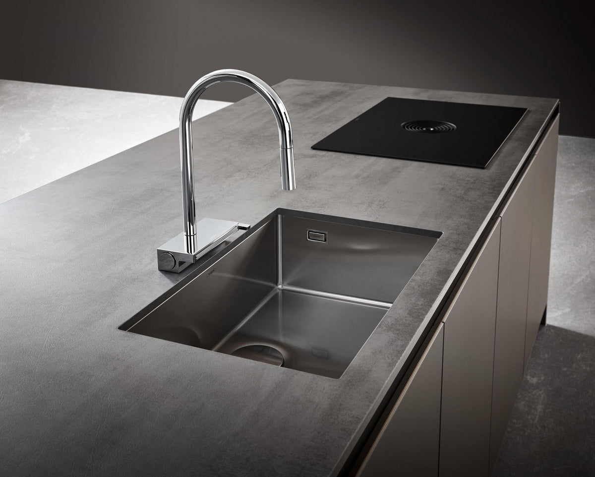 Hansgrohe HG Spültischmischer 170 Aquno Select M81 mit Ausziehbrause 3jet Chrom