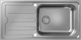 HANSGROHE Einbauspüle S440 A500 100 Edelstahl mit Abtropffläche und auto. Ablaufgarnitur