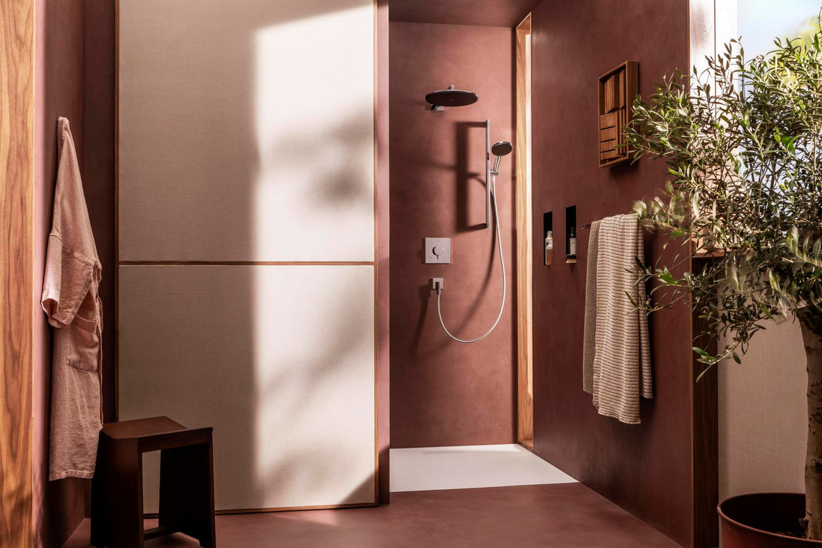 HANSGROHE Ecostat Comfort E Thermostat Fertigset für 2 Verbraucher – BBC, iBox universal 2