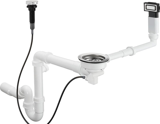 hansgrohe HG Automatische Ab- und Überlaufgarnitur 660 D14-11 BSO in Edelstahl Optic