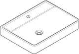 HANSGROHE Xanuia Q Waschtisch 650x480mm weiß SmartClean ohne Hahnloch mit Überlauf
