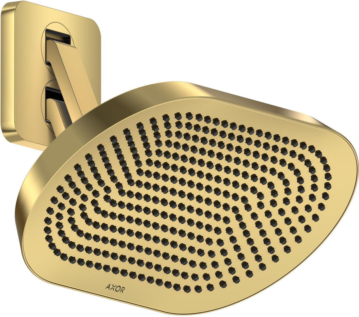 AXOR ShowerSphere 2jet Kopfbrause 370x220 mm mit beweglichem Brausearm – PowderRain & Rain Strahl