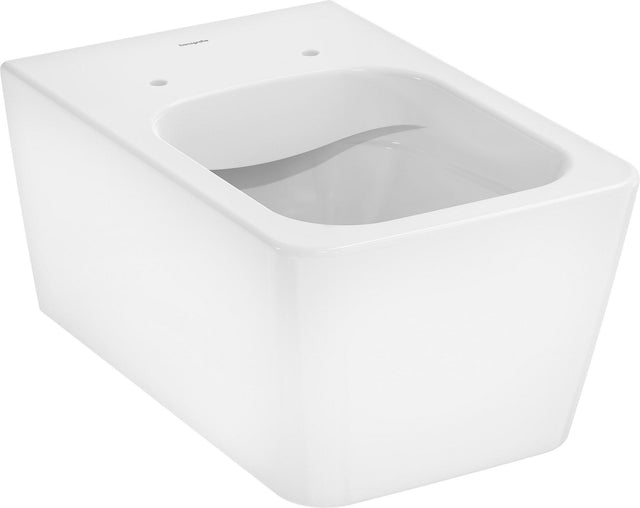 HANSGROHE Wand-WC EluPura Q weiß mit HygienEffect – spülrandlos, 4,5 Liter, inkl. Schallschutzmatte