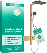 HANSGROHE Raindance Alive Q 210/340 Duschsystem 1jet EcoSmart mit ShowerSelect Comfort Thermostat